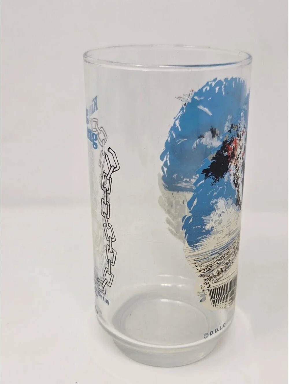 1976 King Kong Limited Edition Coca Cola Glass Twin Trade Towers Movie Promo
